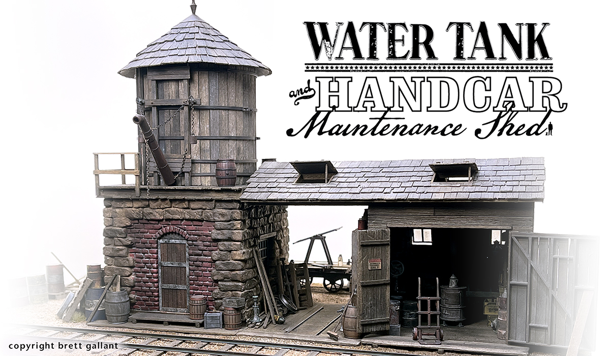 SierraWest Scale Models Water Tank and Handcar Shed